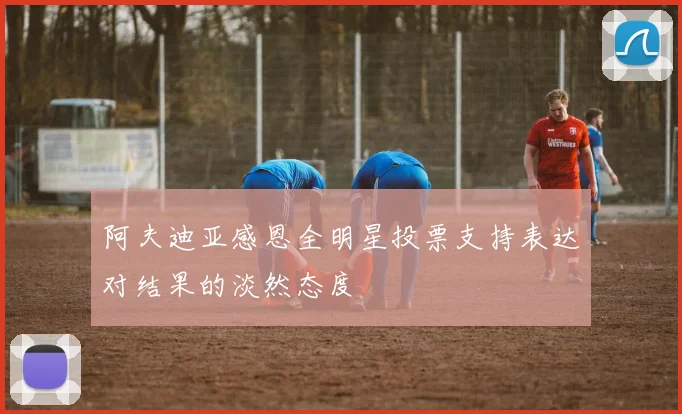 阿夫迪亚感恩全明星投票支持表达对结果的淡然态度